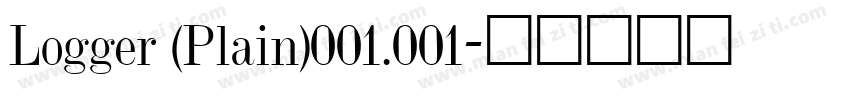 Logger (Plain)001.001字体转换